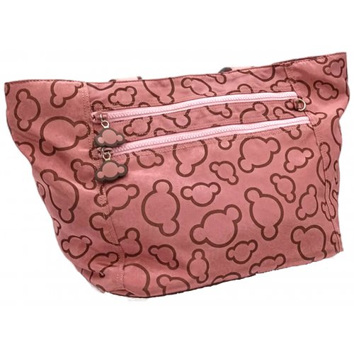 Damenshopper rosa/braun 