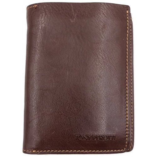 Tony Perotti Herren Lederbrieftasche braun