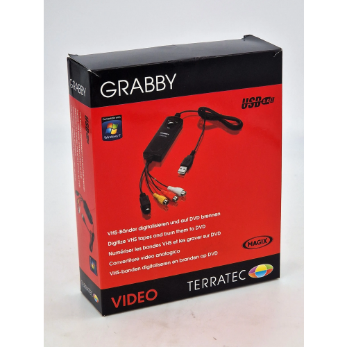 Terratec Video Grabby USB 2.0 - Rev. 2 - Komplettset zur VHS-Digitalisierung mit OVP