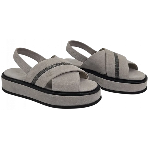 FABIANA FILIPPI Damen Sandalen, grau - Gr. 37