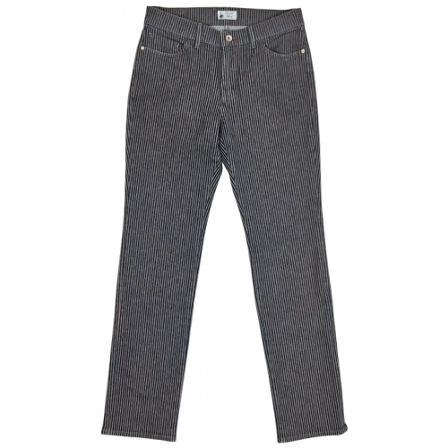 Pioneer Women Damen Hose, blau/braun - Gr. 38/32