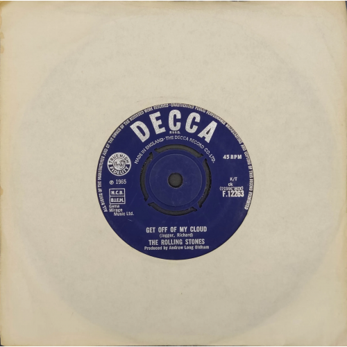 Single Vinyl The Rolling Stones "Get Off Of My Cloud / The Singer Not The Song" 