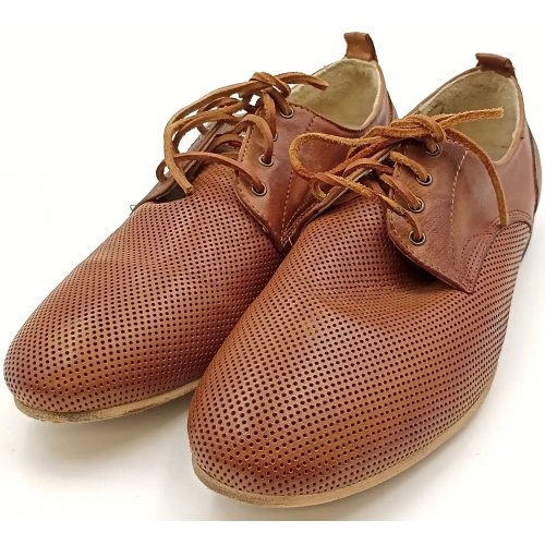No Brand Herren Lederschuhe braun Gr. 41