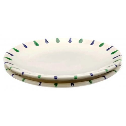 Gmundner Keramik - Dessertteller Traunsee (blau/grün) Ø 20 cm (2-teilig)