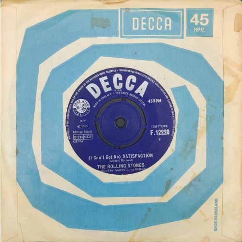 Single Vinyl The Rolling Stones "(I Can't Get No) Satisfaction / The Spider and the Fly"