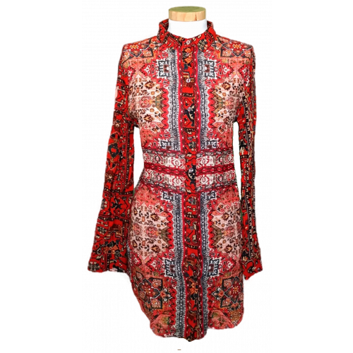 Desigual Damen Bluse rot gemustert Gr. M