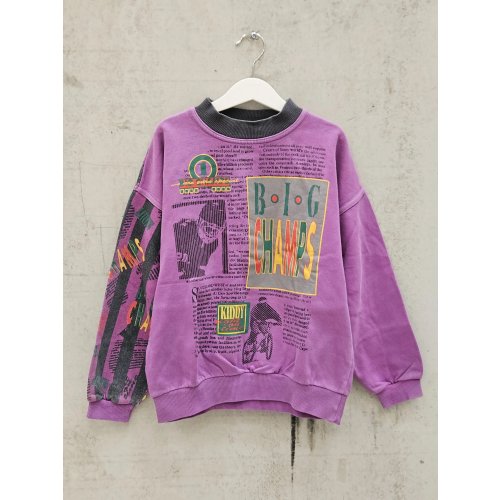 KIDDYS Kinder Vintage Pullover, lila - Gr. 140