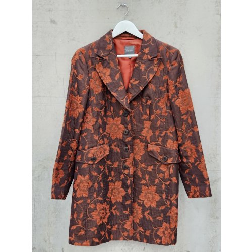MARC AUREL Damen Vintage Longblazer, rot/braun - Gr. XL