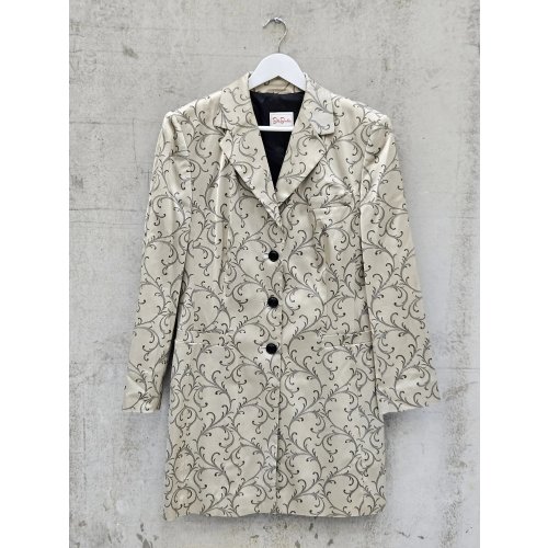 BETTY BARCLAY DAMEN Vintage Longblazer, creme - Gr. L