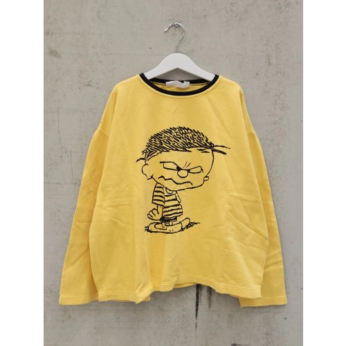 ZIMM MODE Kinder Vintage Pullover, gelb - Gr. 164