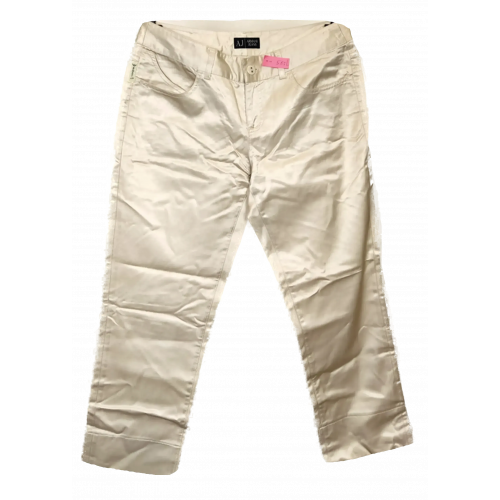 Armani Jeans Damen Hose creme Gr. M