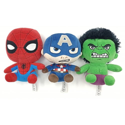 Marvel Plüschtier Set – Spider-Man, Captain America & Hulk