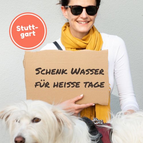 Schenk Wasser an heißen Sommertagen