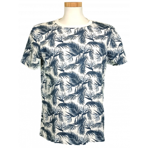 Joop! Herrentshirt gemustert blau/weiß Gr. M