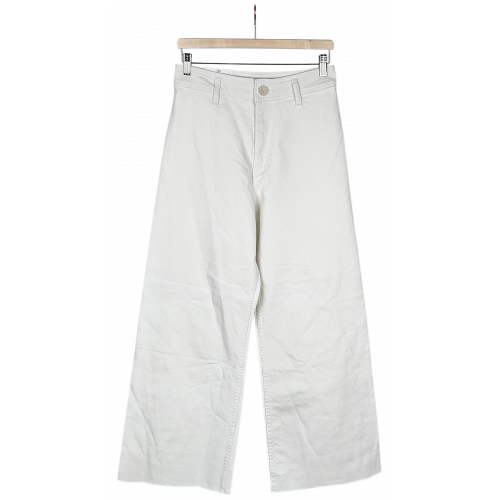 ZARA Damen Jeanshose, weiß - Gr. L 