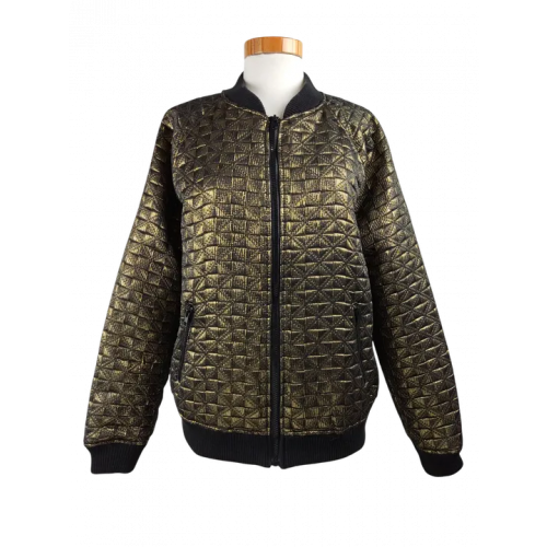 Denim Co Damen Jacke, gold/schwarz - Gr. L/40