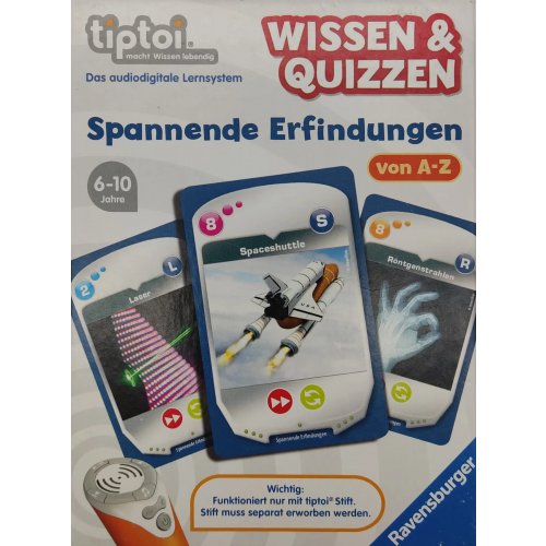 tiptoi® Wissen&Quizzen - Spannende Erfindungen von A-Z - Ravensburger