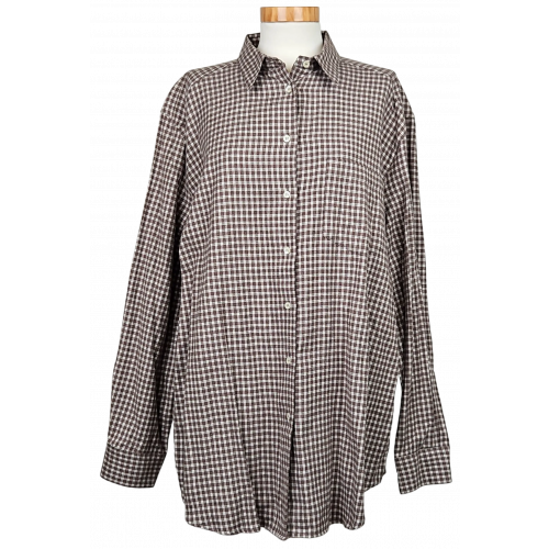 Mauro Aureli Vintage Damen Hemd, kariert - Gr. XXXL / 46