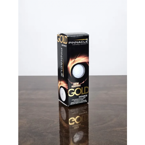 PNNACLE - GOLD Distance - 3 Golfbälle 