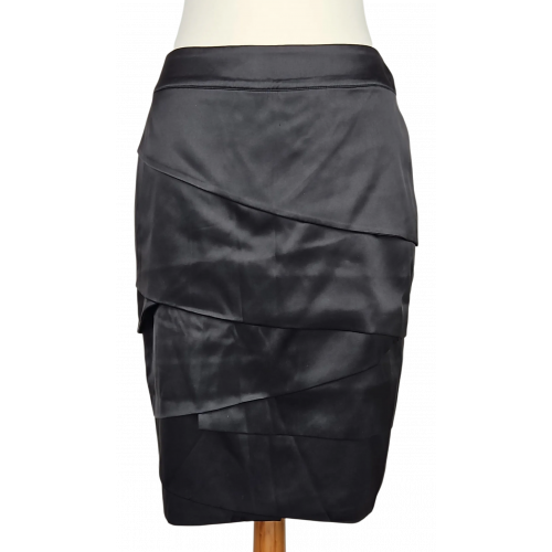 Roberto Cavalli Damen Seidenrock, schwarz - Gr. M/L
