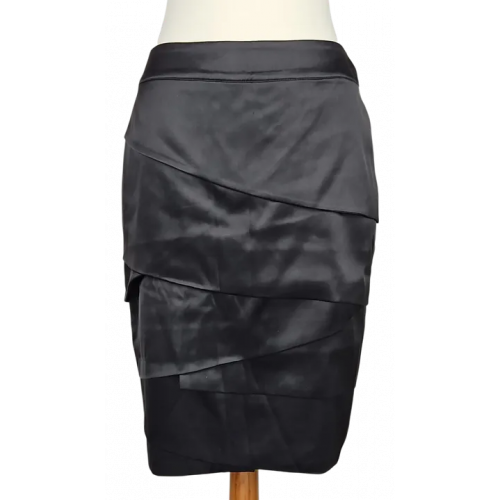 Roberto Cavalli Damen Seidenrock, schwarz - Gr. M/L