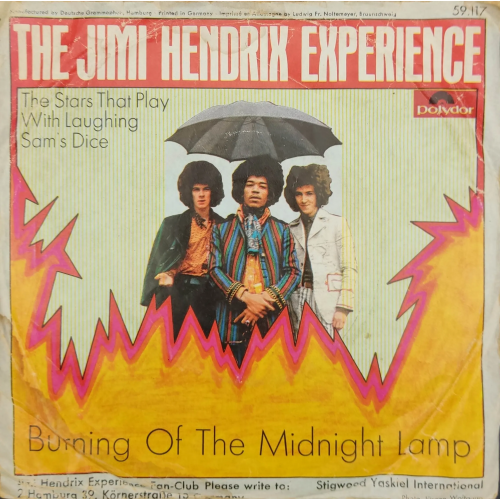 Single Vinyl Jimi Hendrix "The Jimi Hendrix Experience Burning Of The Midnight Lamp" 