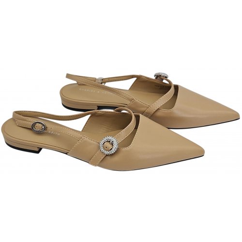 CHARLES & KEITH Damen Sling Pumps, beige - EU 37