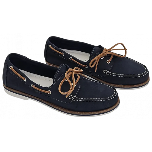 Tamaris Damen Leder Mokassins, blau - Gr. 39