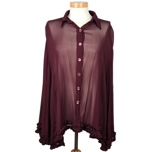 RIEGER VIENNA Damen Bluse, rot -Gr. XL 