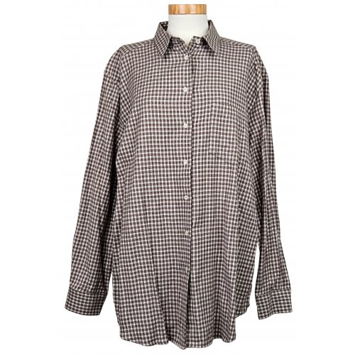 Mauro Aureli Vintage Damen Hemd, kariert - Gr. XXXL / 46