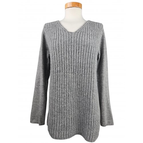 Simply Cashmere Damen Pullover (Kaschmir). grau - Gr. M/38