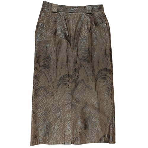 Lutz Teutloff collection Damen Lederrock, braun - Gr. 38