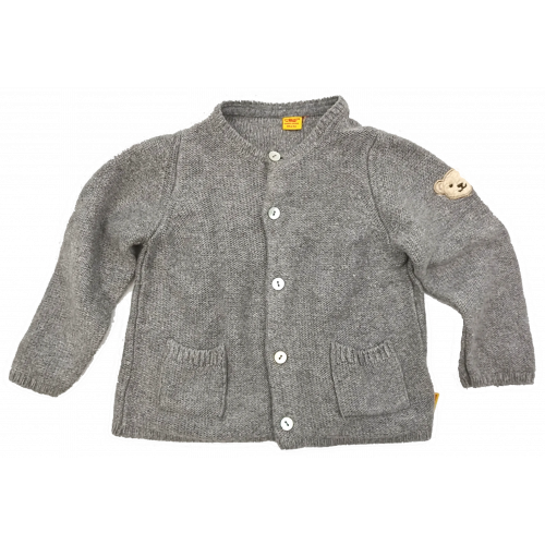 Steiff Baby Pullover grau Gr. 68 cm/6m