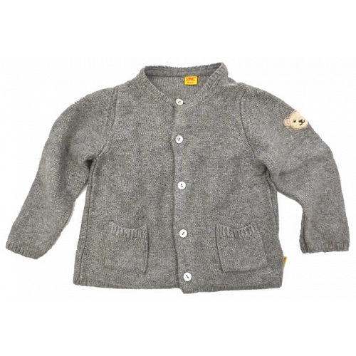 Steiff Baby Pullover grau Gr. 68 cm/6m