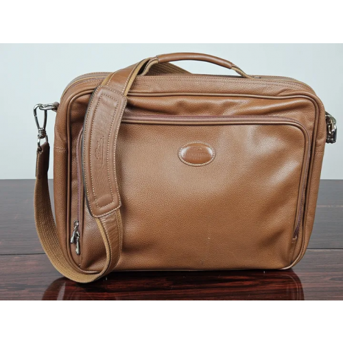 LONGCHAMP 1948 Vintage Leder Aktentasche, braun 