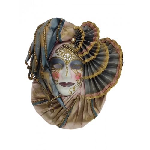 Veneziansiche Harlekin Maske (tragbar)