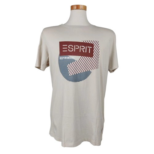 Esprit Herren T-Shirt, beige - Gr. M