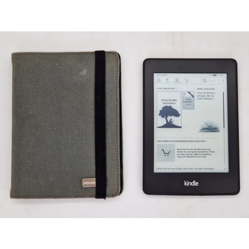 Kindle Paperwhite mit Hülle - 7. Generation - schwarz