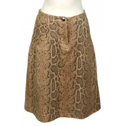 Marc Cain Midirock Schlangenprint beige Gr. M