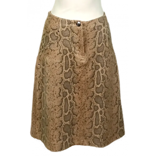 Marc Cain Midirock Schlangenprint beige Gr. M