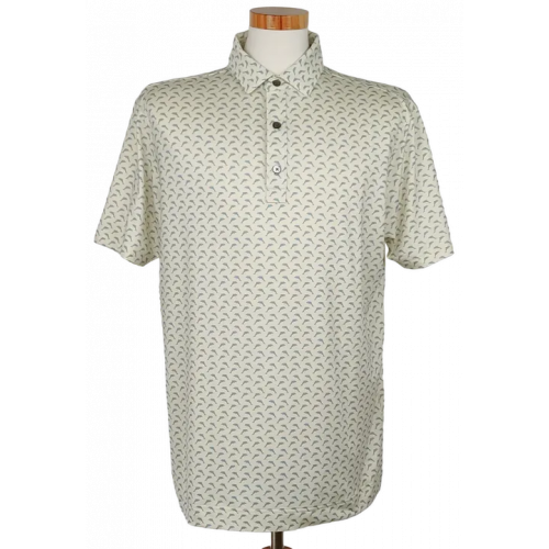 FootJoy Athletic Fit Herren Golf Shirt, creme - Gr. L