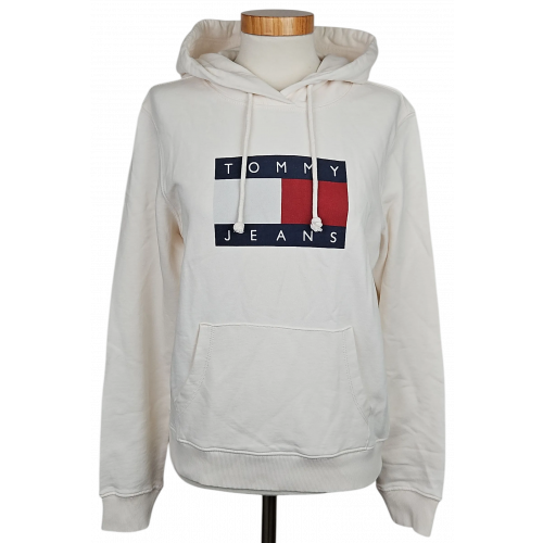 TOMMY JEANS Damen Pullover, weiß - Gr. XS