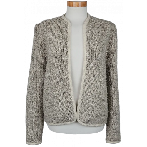 ADELE JOYCE Vintage Damen Weste, beige - Gr. S 