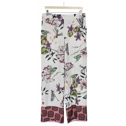 ZARA Damen Hose, weiß - Gr. L 