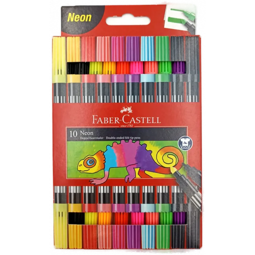 Faber-Castell 10 Neon Doppelfasermaler
