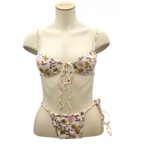Bikini mit floralem Muster Gr. XS