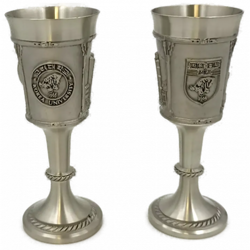 Korea University Schnaps/Likör-Zinnbecher (2 Stk.)
