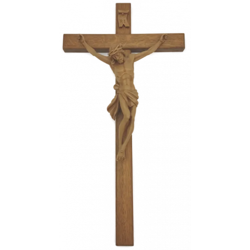 Holzkreuz  Jesus am Kreuz Länge 65 cm