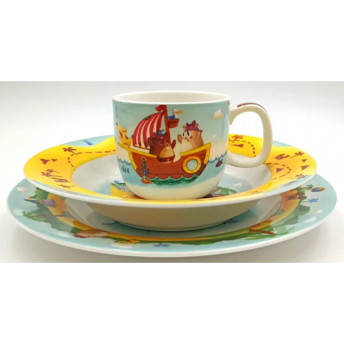 Villeroy & Boch - "Chewy's Treasure Hunt" Kindergeschirr Set 3-teilig