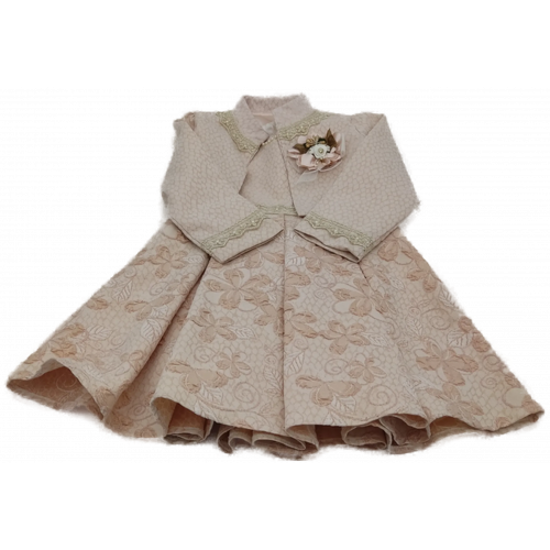 Minigirls Kinder Kleid+Jacke rosa Gr. 104